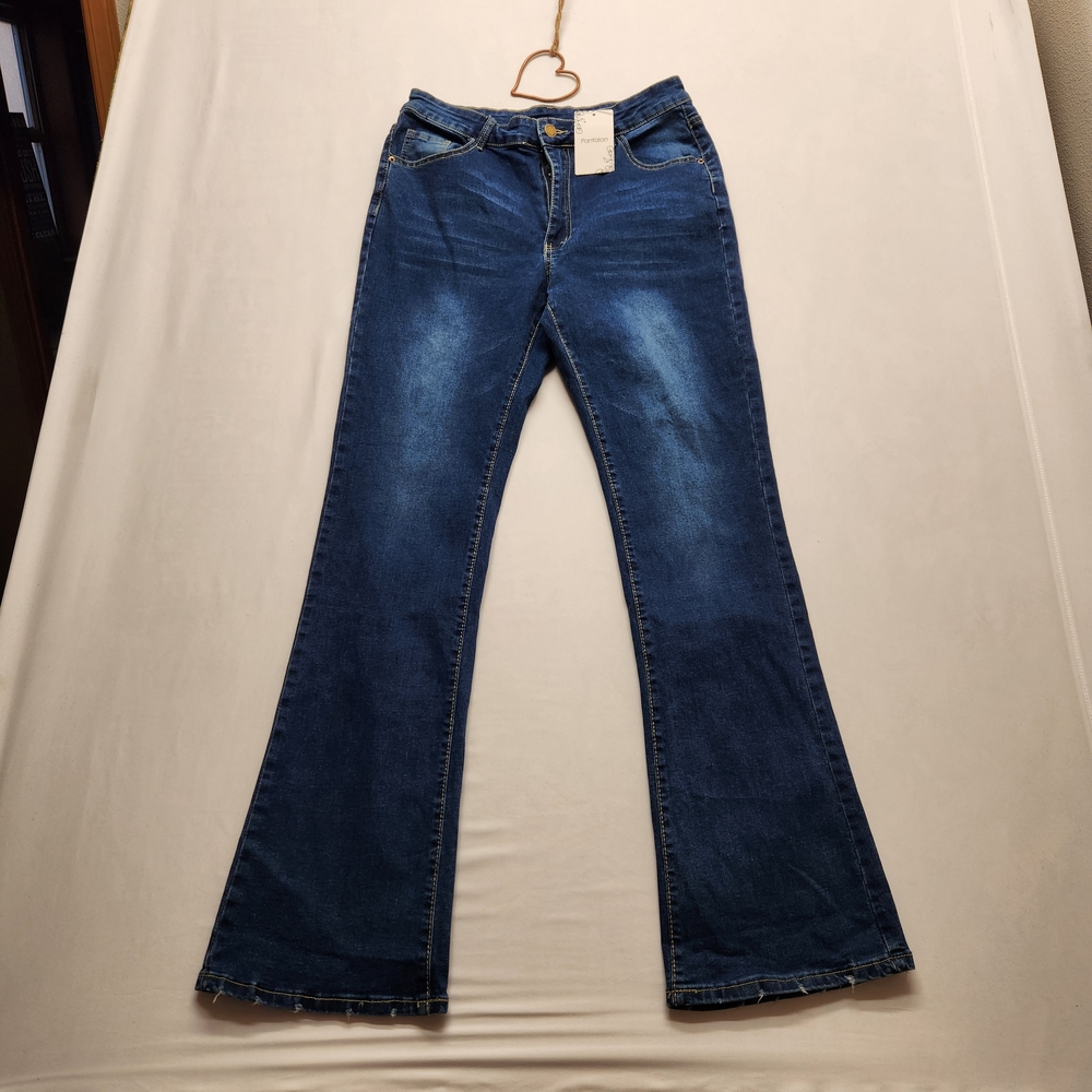 ⭐️NWT Falmer Heritage Pantalon High-Waisted Flare Jeans Festival XL Streetwear